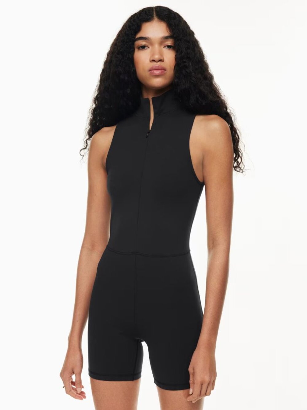 Aritzia Wilfred Free Moonrise Mock Neck Romper / Biker Suit